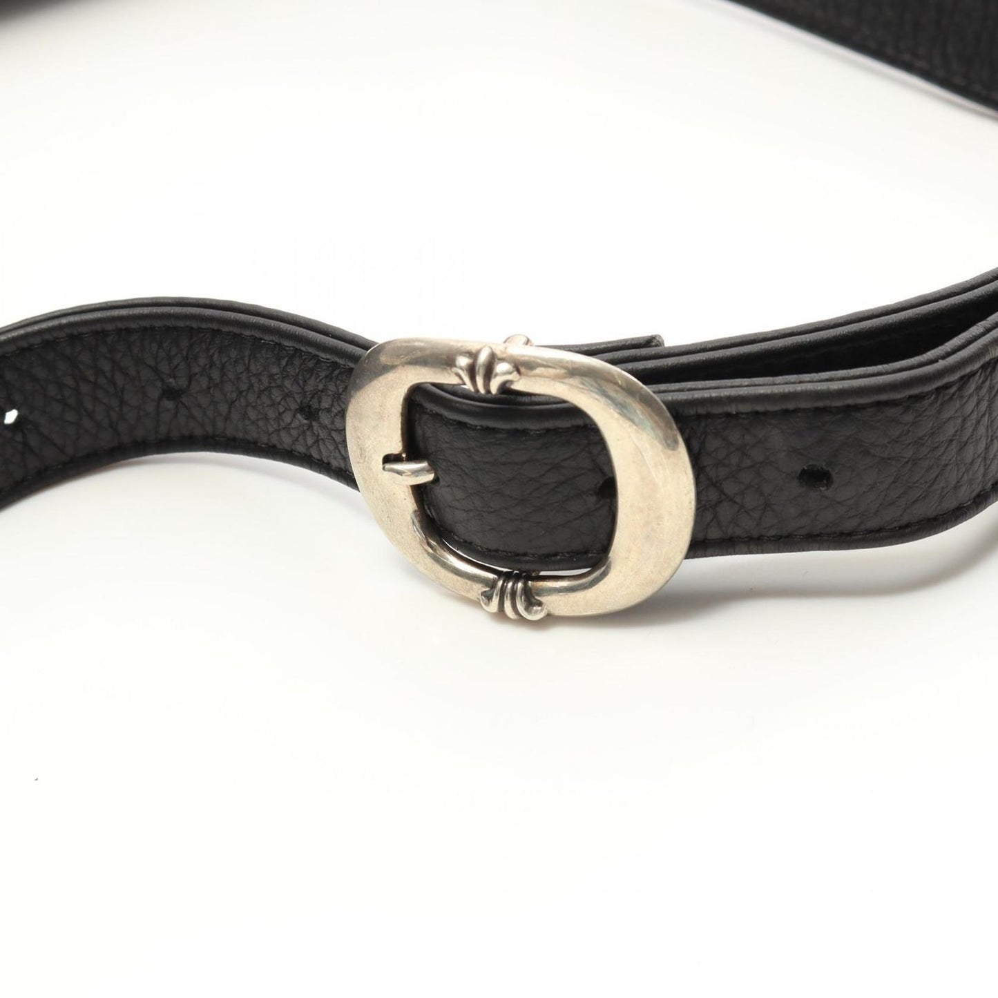 CHROME HEARTS Black Leather Waist Bag - Timeless Elegance