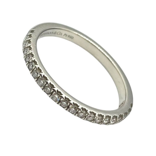 Tiffany & Co. Soleste Half Eternity Diamond Ring in Platinum