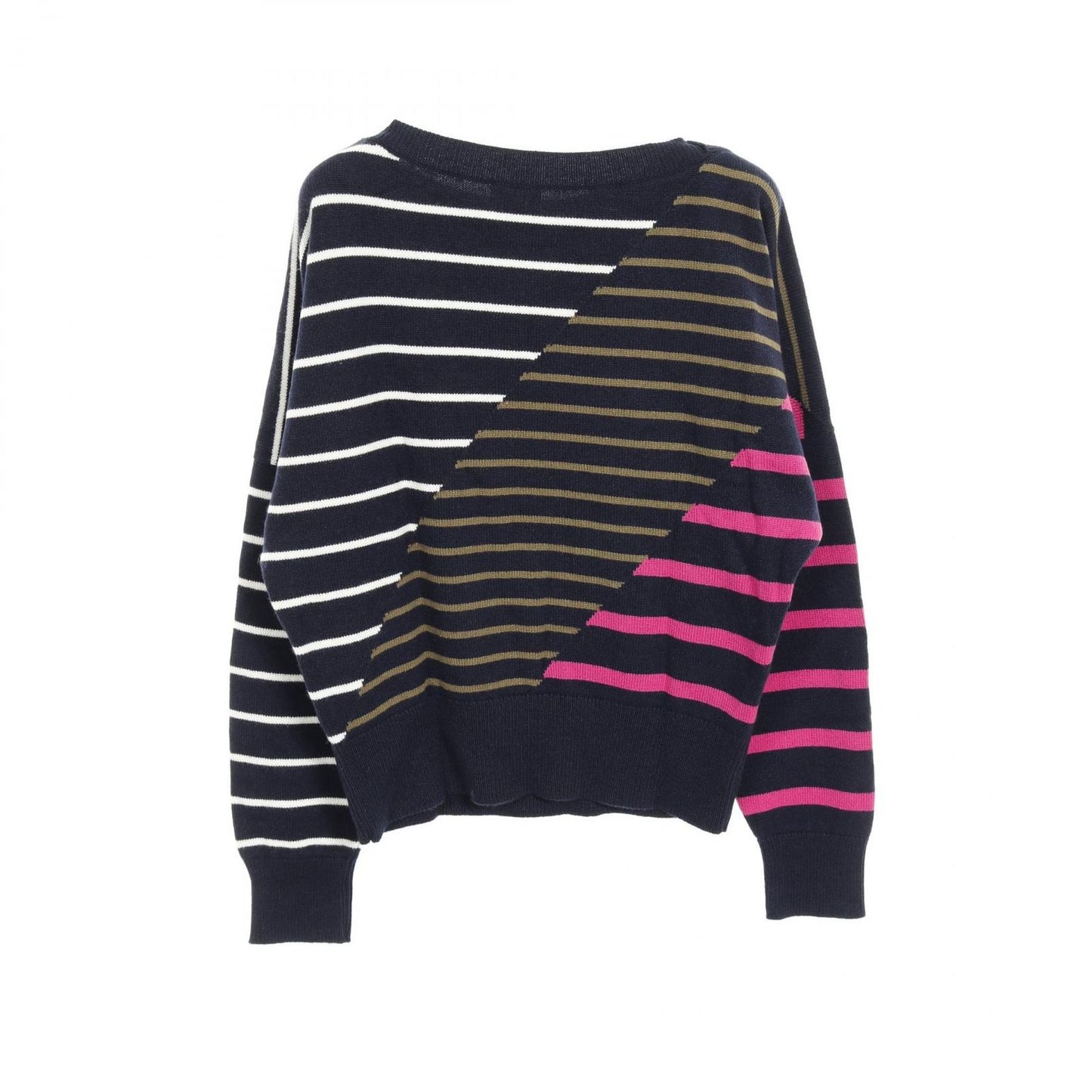CHANEL Cashmere Knitwear with Iconic Coco Mark - Navy/Multi