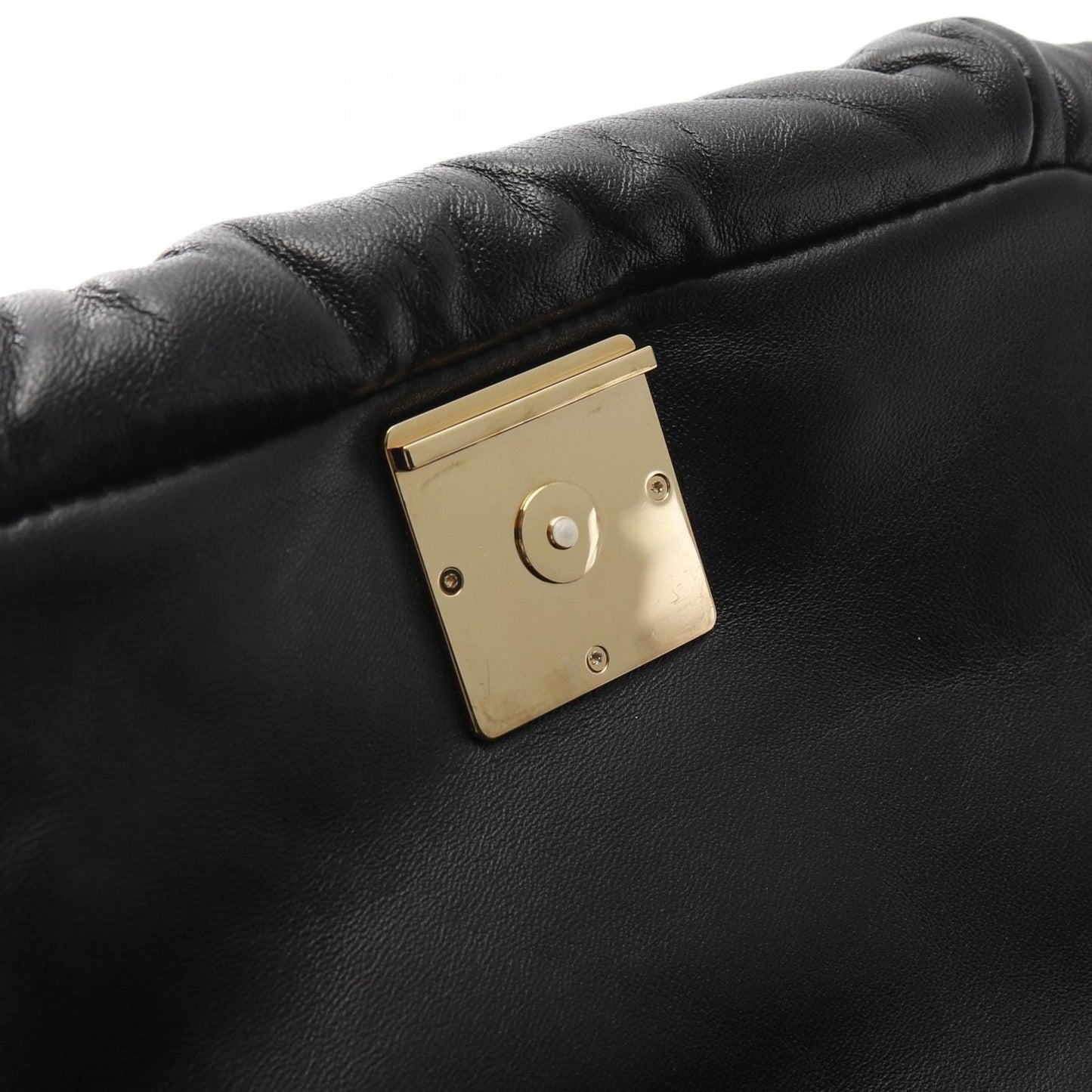 LOEWE Goya Mini Puffer Shoulder Bag in Black Leather
