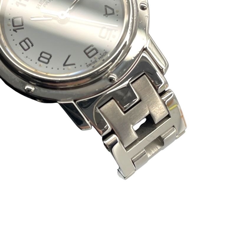 HERMES Clipper CL4210 White SS Quartz Ladies Watch
