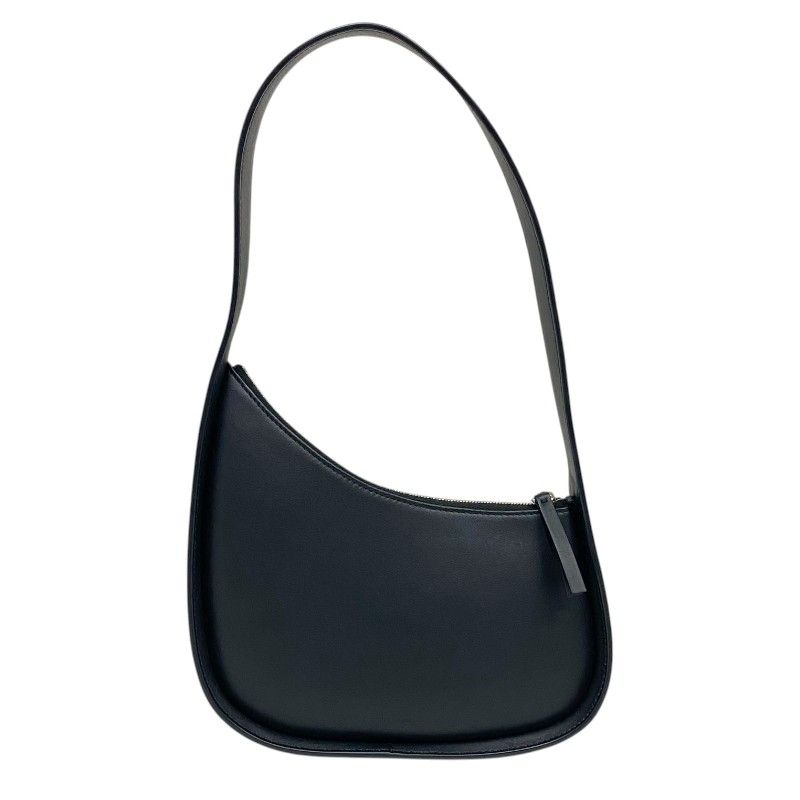 THE ROW Half Moon Bag in Black Calf Leather - Exquisite Craftsmanship