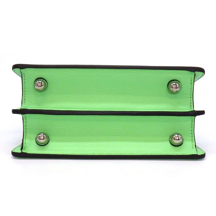 Fendi Peekaboo I See You Petite Handbag in Green Nappa Leather