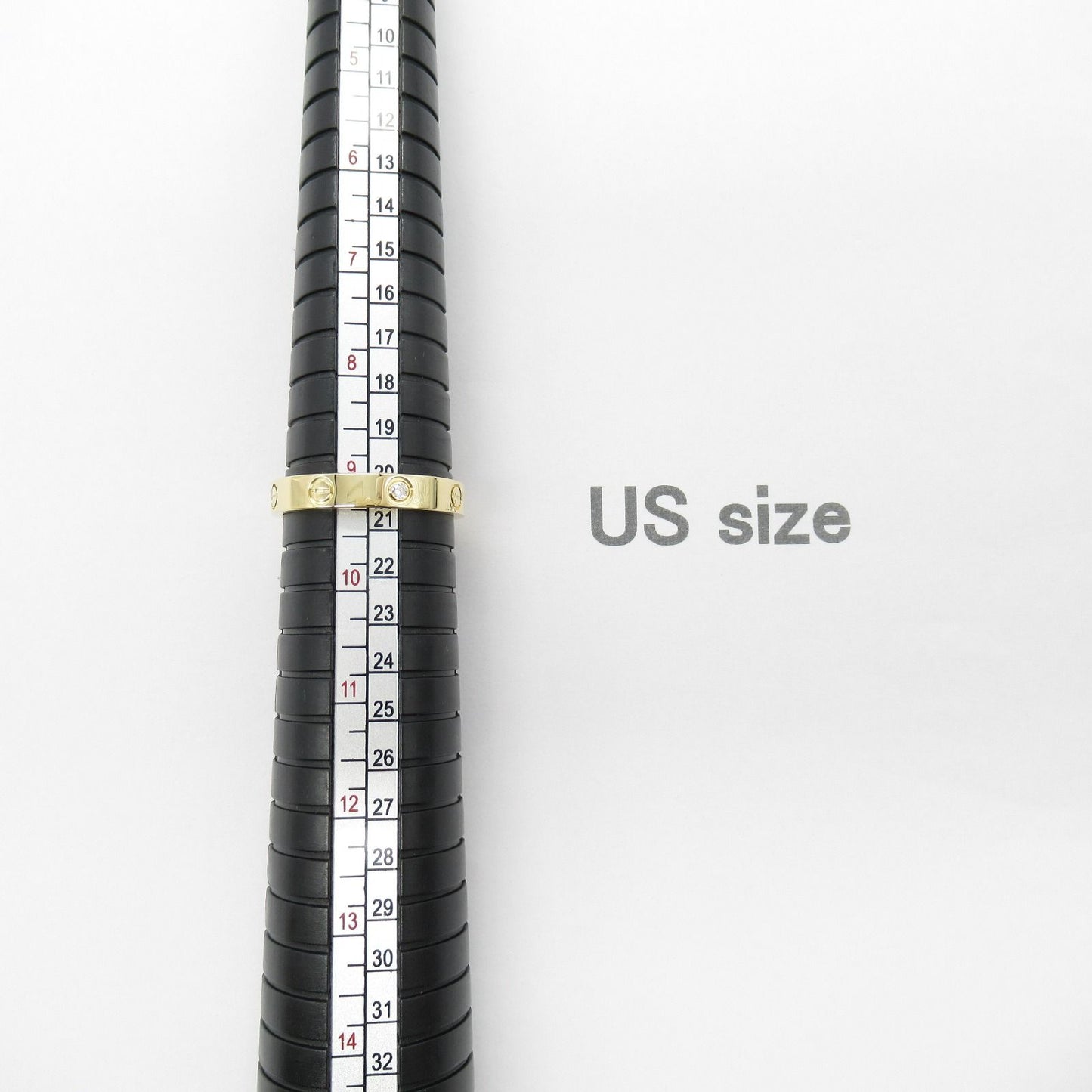 Cartier Mini Love Ring in 18K Yellow Gold with Diamonds