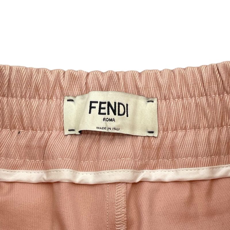 Fendi FF Pattern Cotton Shorts in Pink - Size 38