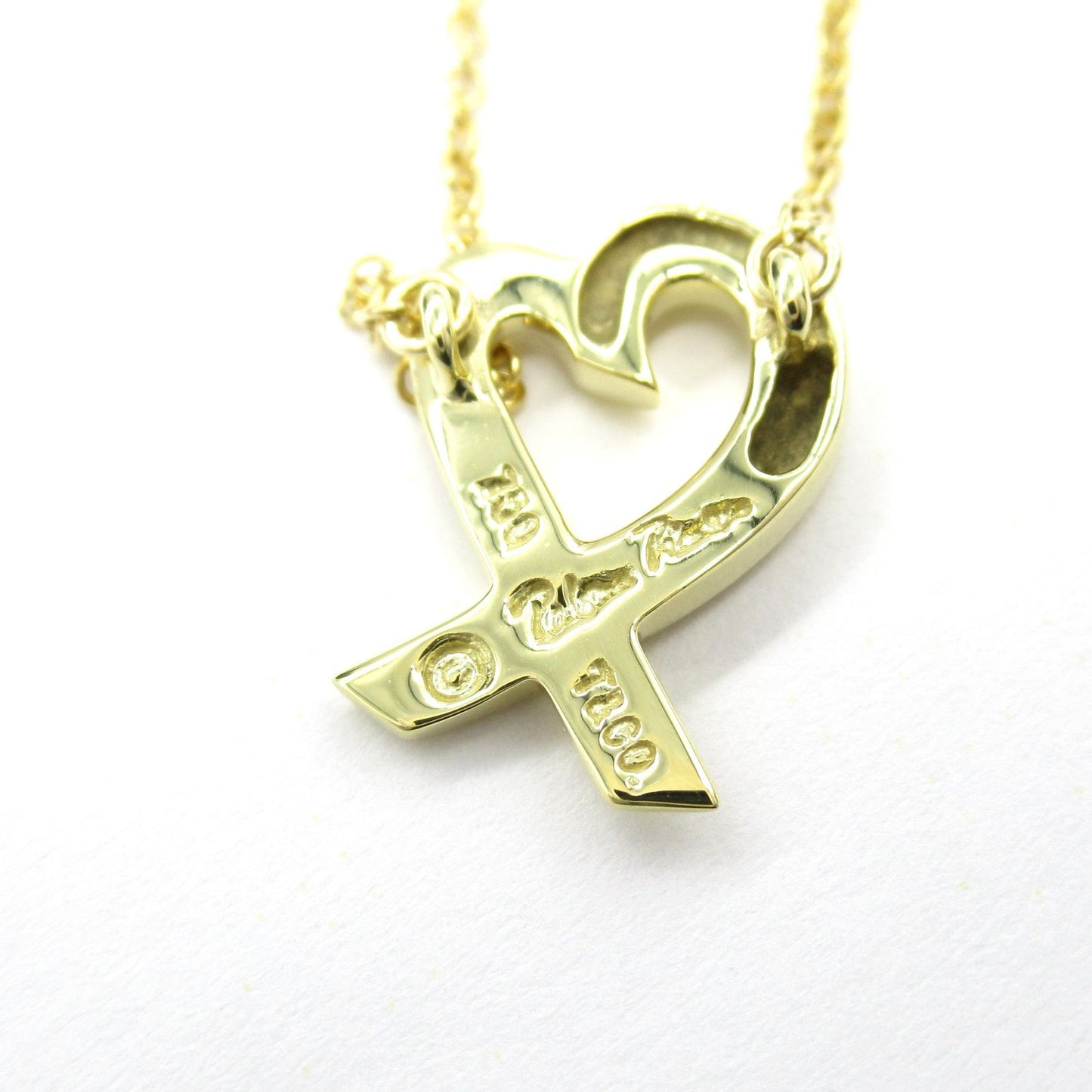 TIFFANY & CO Loving Heart Necklace in 18K Yellow Gold - 41.5cm