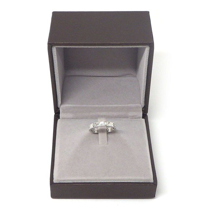 GUCCI Amore Heart Ring with Diamond in K18 White Gold