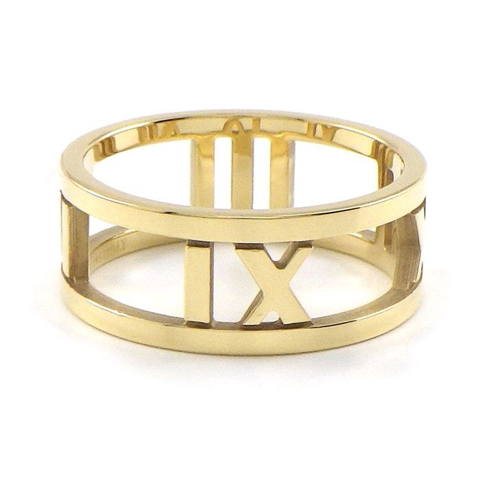 Tiffany & Co. Atlas Open Ring in 18K Yellow Gold - Size 9.5