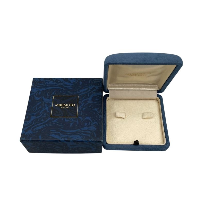 MIKIMOTO Pique Earrings in K18WG with Exquisite Pearls