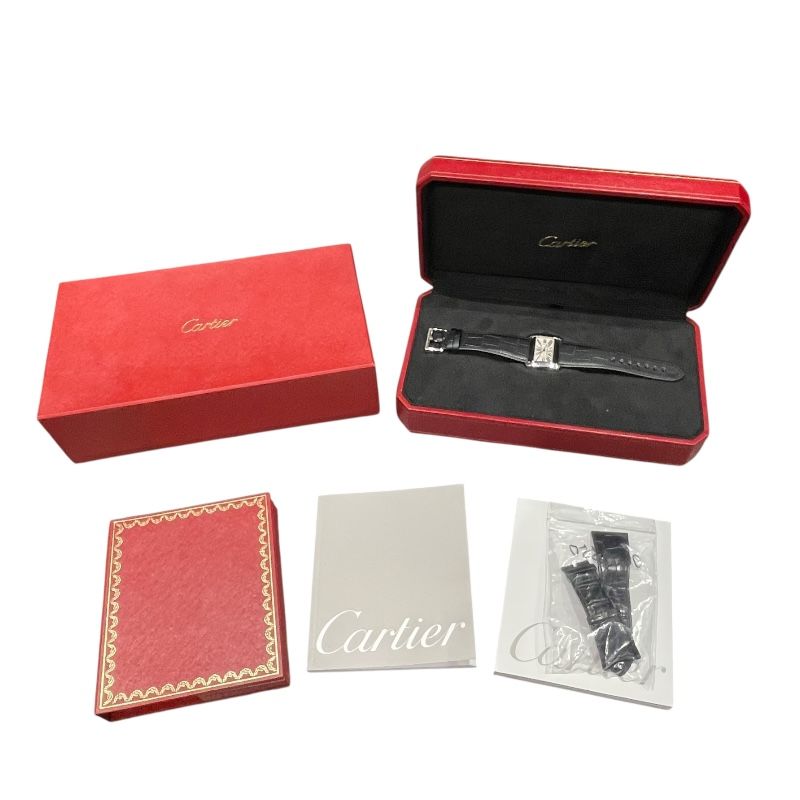 Cartier Tank Divan LM W6300755 Ivory Stainless Steel Women's Watch
