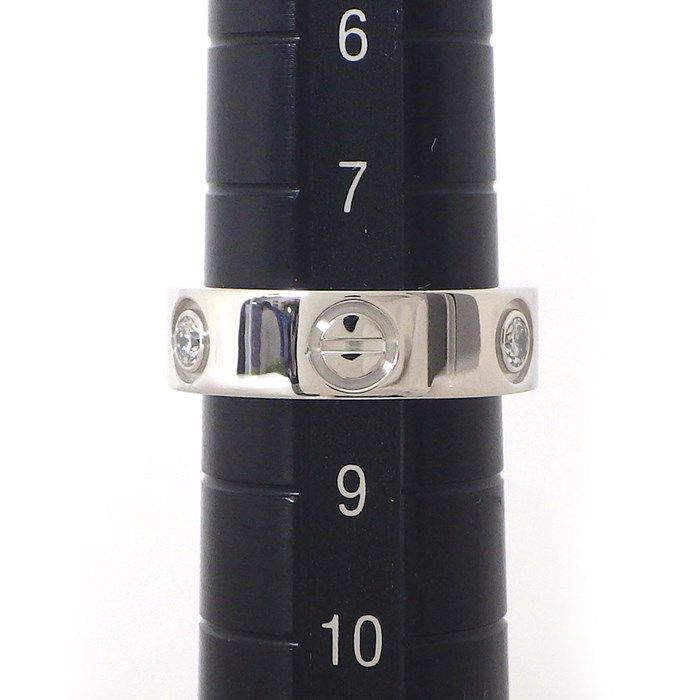 Cartier Love Ring with 0.22ct Diamonds in K18 White Gold