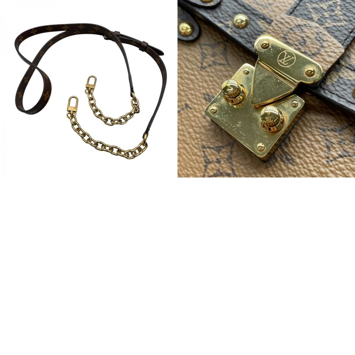 Louis Vuitton Monogram Reverse Pochette Trunk Vertical - Brown