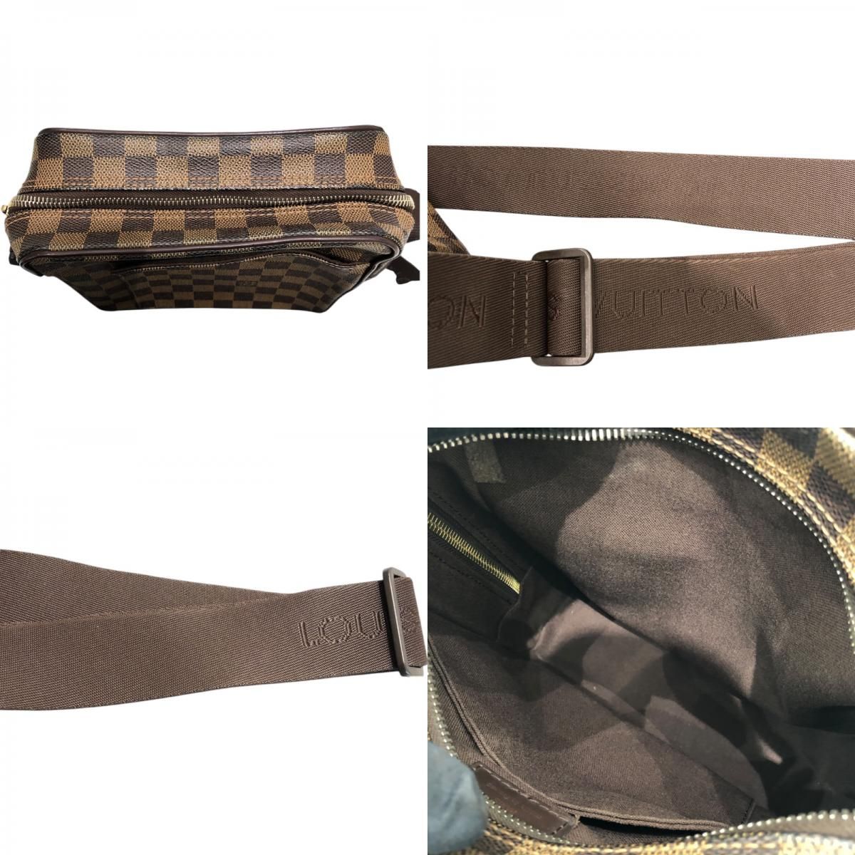 Louis Vuitton Olaf PM Brown PVC Coated Canvas Shoulder Bag