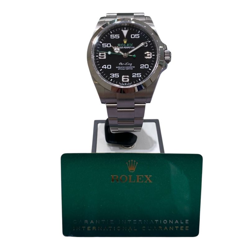 ROLEX Air-King 126900 Black Stainless Steel Men's Watch