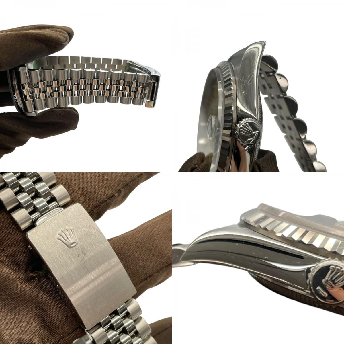 ROLEX Datejust 16234 Champagne Dial K18WG/SS Unisex Watch