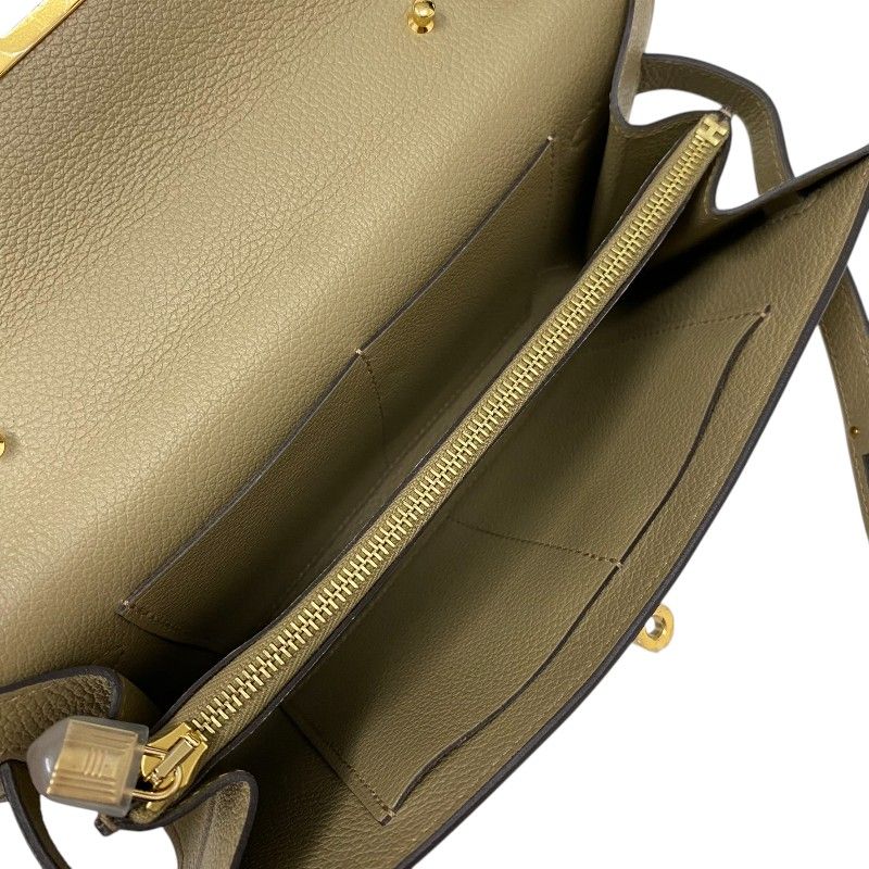 HERMES Kelly To Go W刻 Beige Marfa Gold Hardware Shoulder Bag