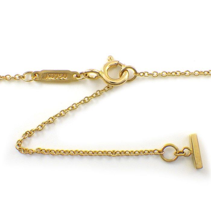 Tiffany & Co. T Smile Small Necklace in K18 Yellow Gold