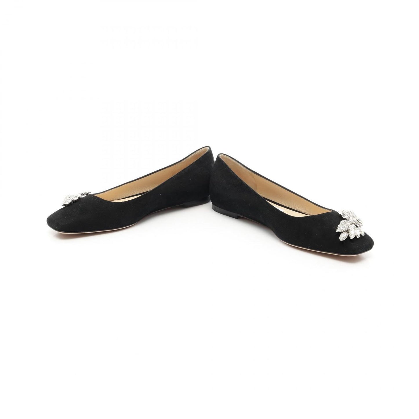 Jimmy Choo MIRELE FLAT Black Suede Women's Flats - Exquisite Elegance