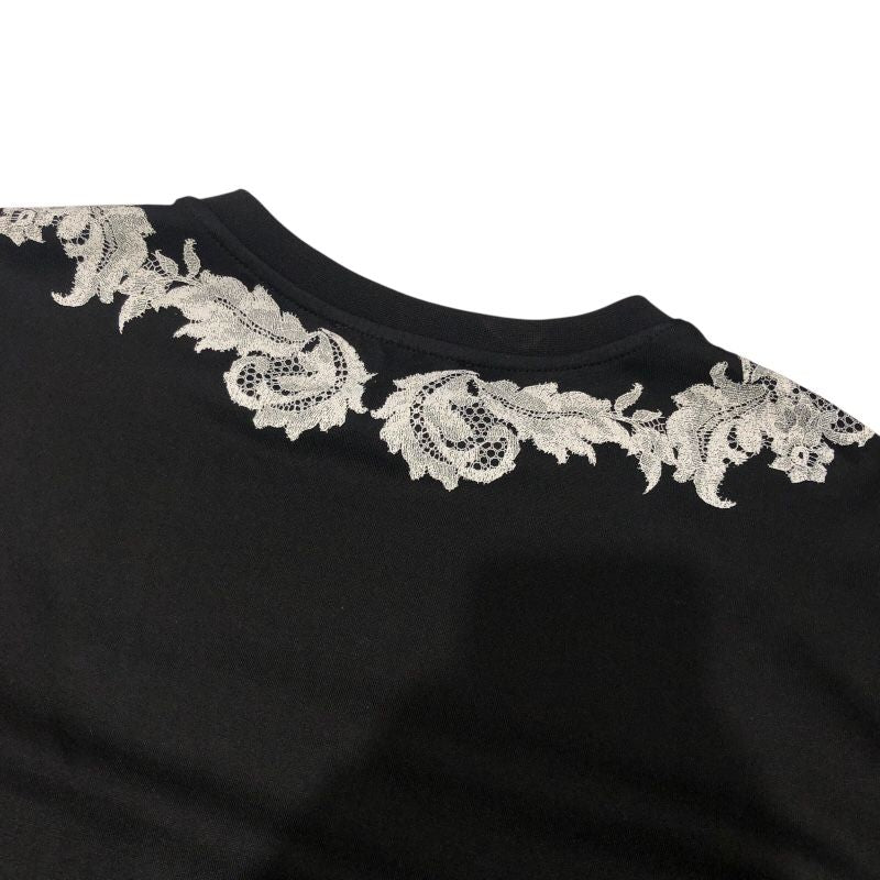 Givenchy Black Cotton Design Print T-Shirt for Men - Size S