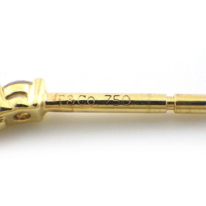 Tiffany & Co. Diamond Hoop Earrings in 18K Yellow Gold