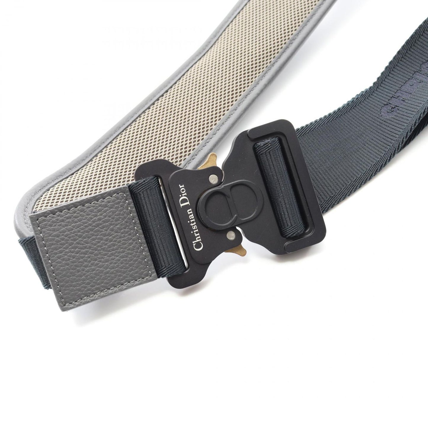 Dior x Sacai Saddle Mini Bag - Khaki/Navy Nylon & Leather