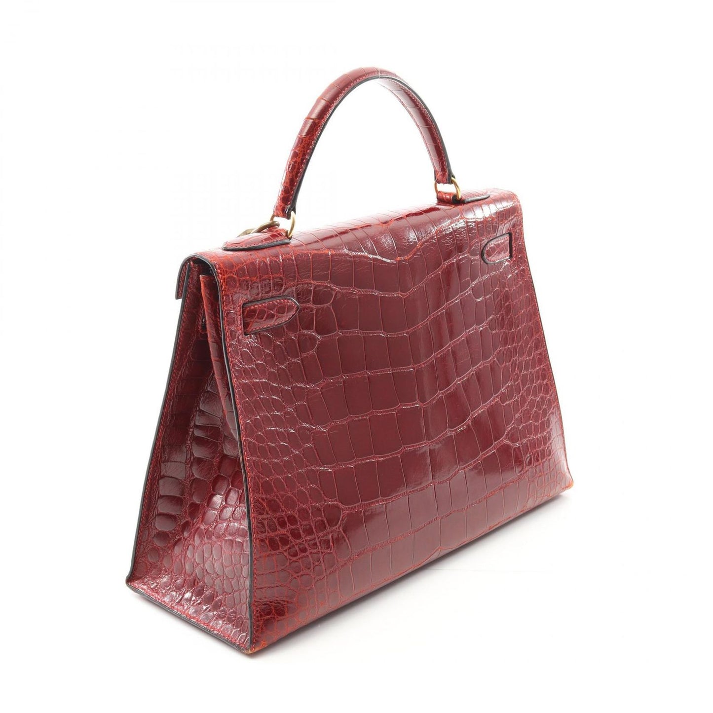 HERMES Kelly 32 Handbag in Blaze - Timeless Elegance