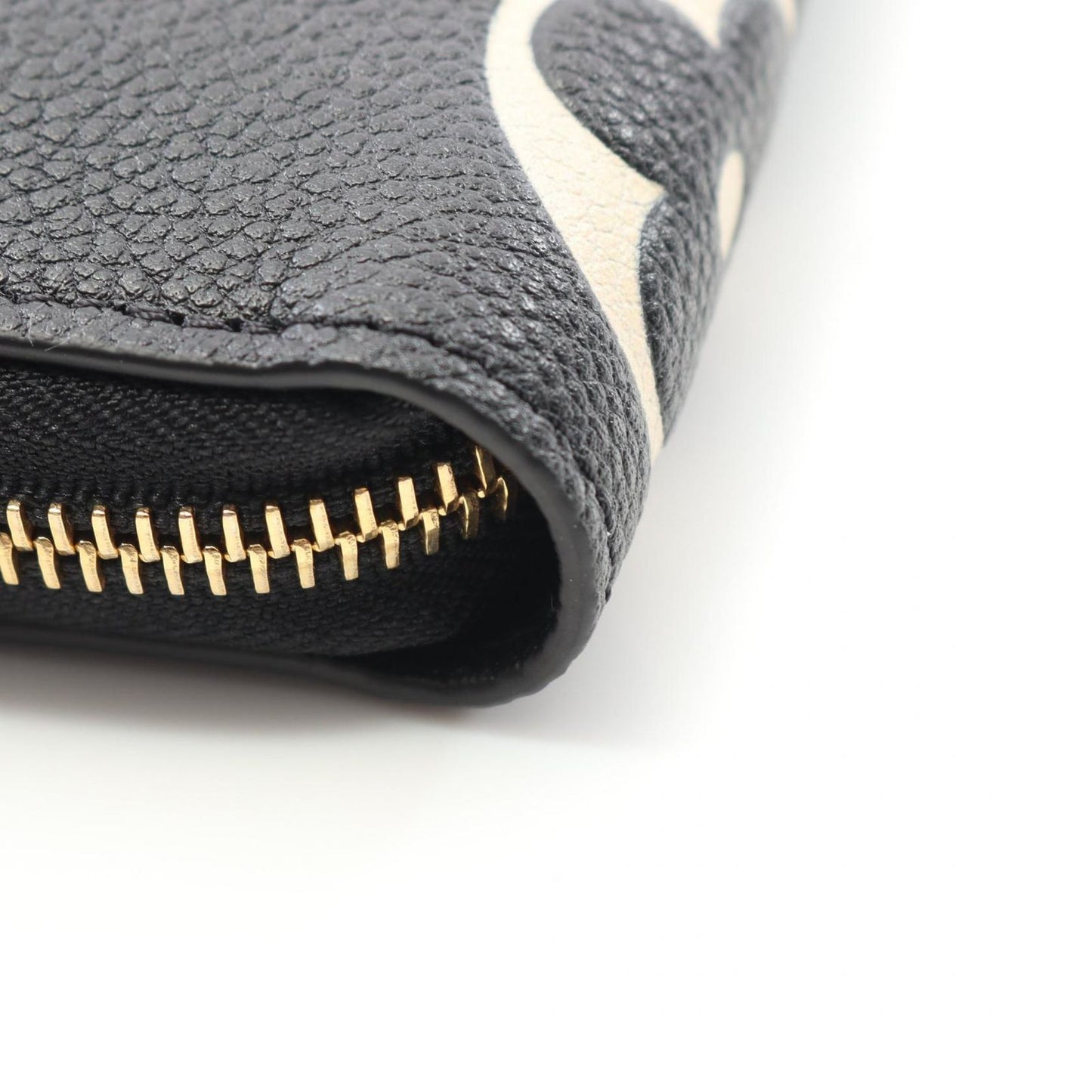 Louis Vuitton Zippy Wallet Monogram Empreinte - Black/Beige