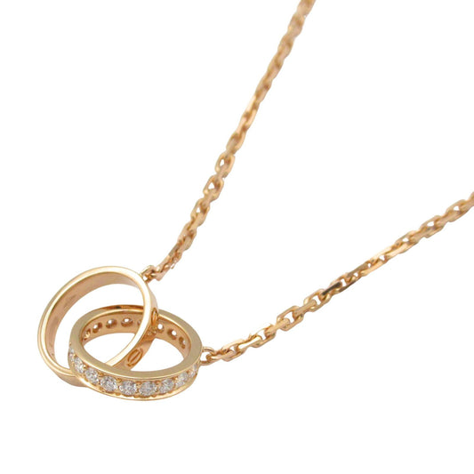 Cartier Baby Love Necklace with Pave Diamonds in 18K Pink Gold