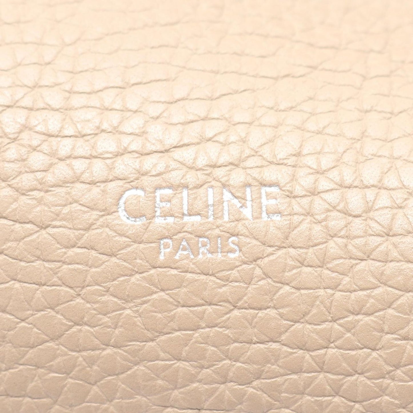 CELINE Beige Leather Big Bag with Long Strap - Timeless Elegance