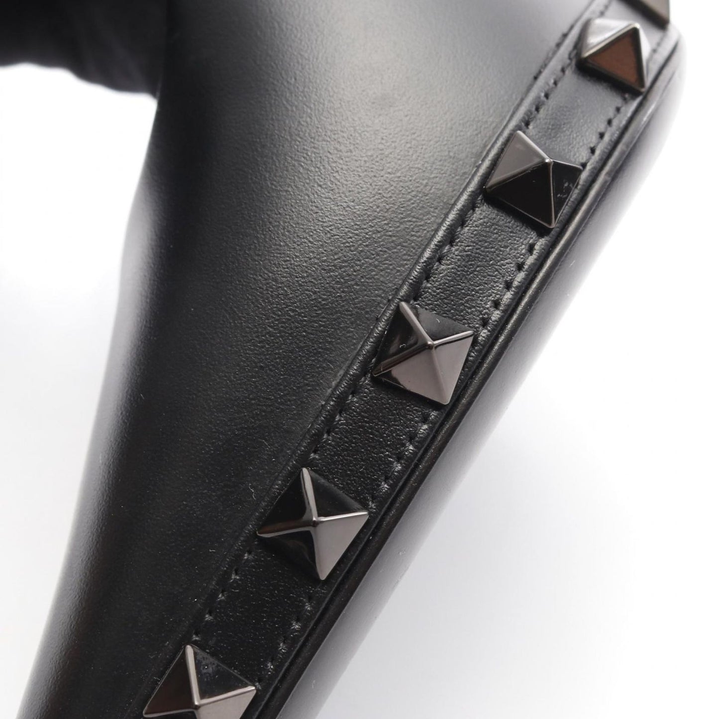 Valentino Garavani Black Leather High Heels - Size 36
