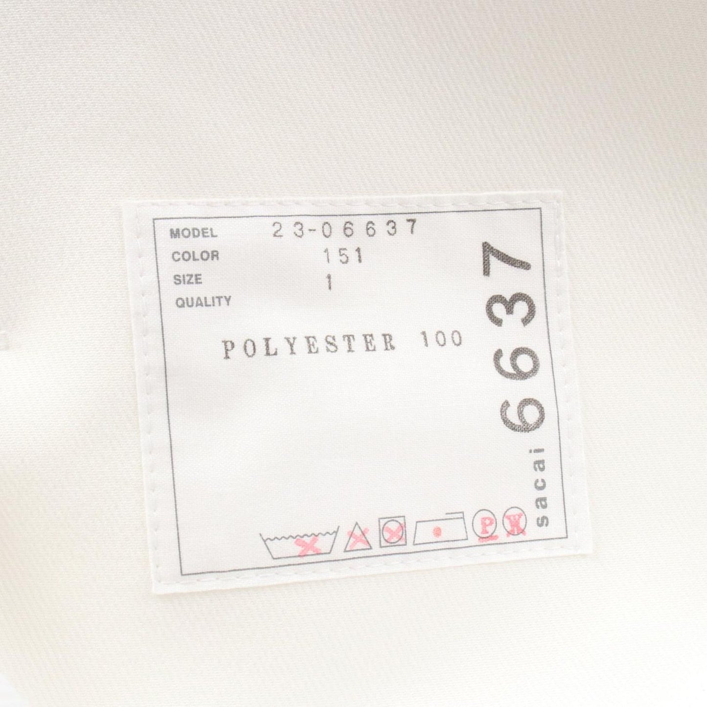 Sacai Technical Jersey Blouson - Exquisite White & Black Jacket