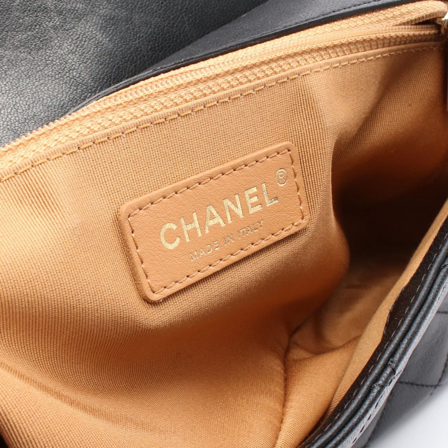 CHANEL Classic Matelassé Black Leather Shoulder Bag