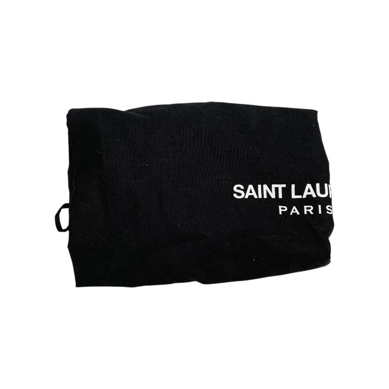 Saint Laurent Baby Cabas Black Leather Shoulder Bag - Timeless Elegance