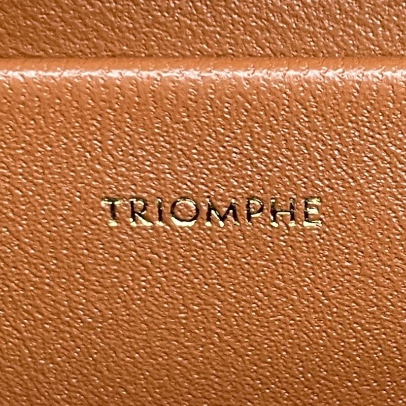 CELINE Claude Shoulder Bag in Brown Triomphe Canvas