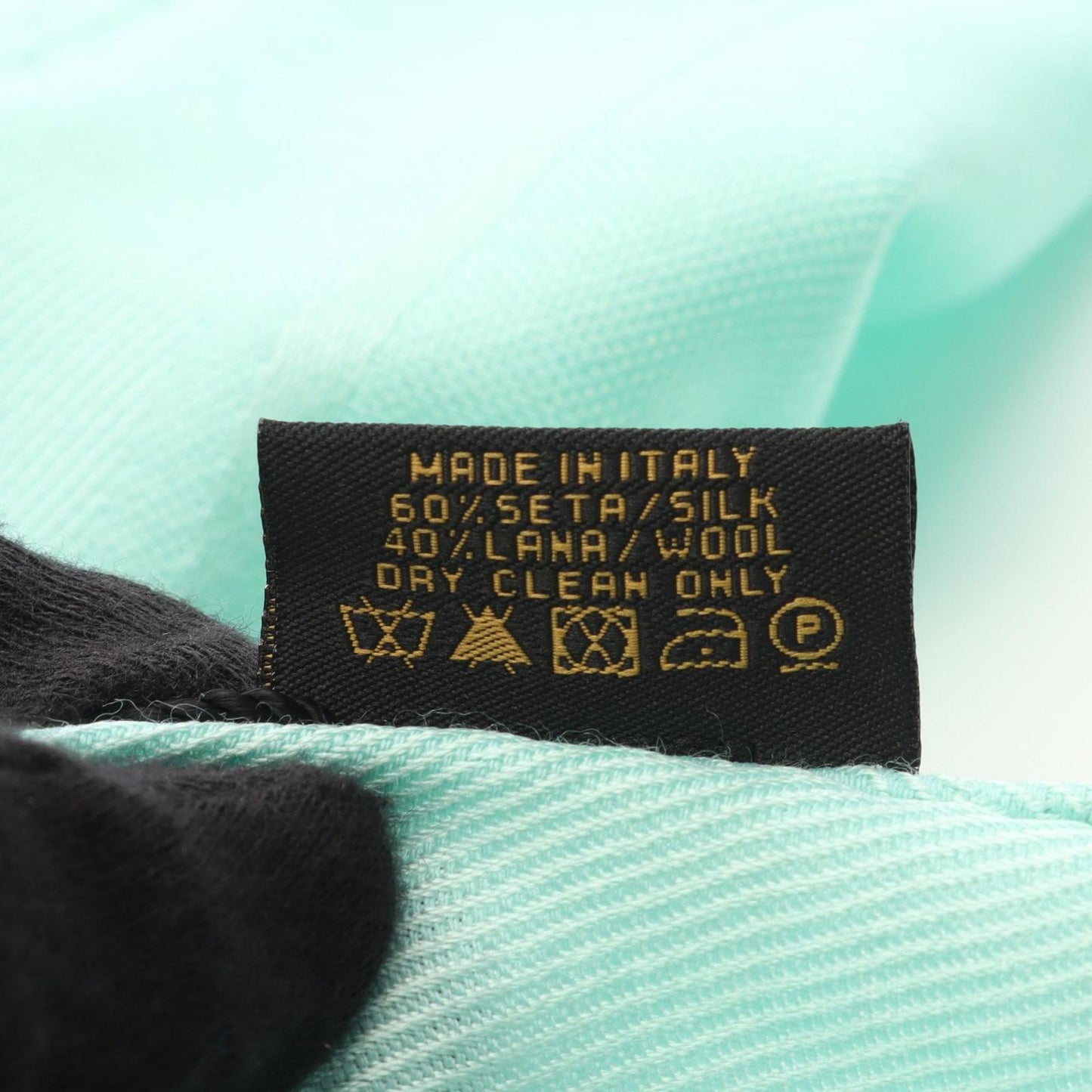BVLGARI Logo Mania Green Silk Wool Stole - Unused Luxury Accessory