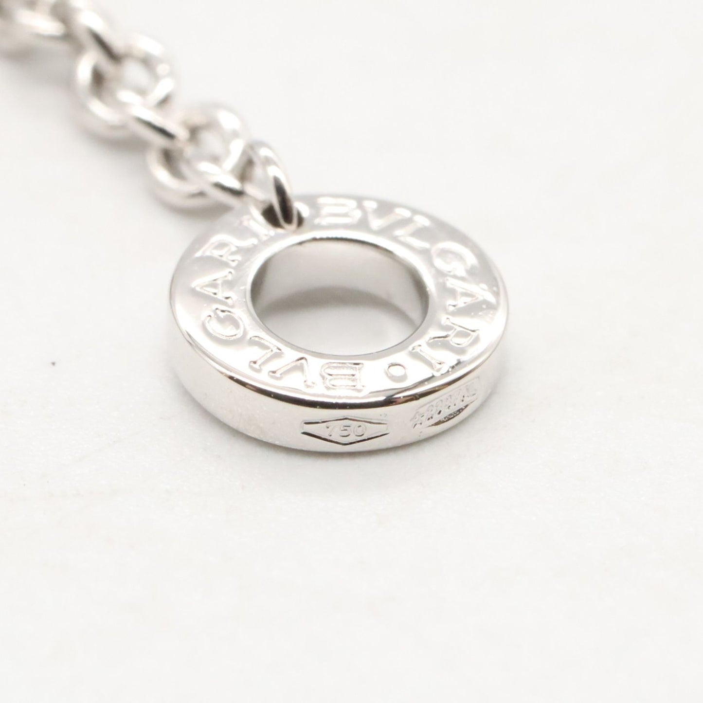 BVLGARI Parentesi Diamond Necklace in 18K White Gold