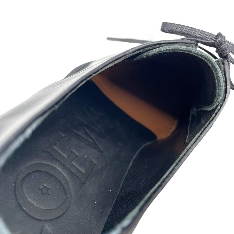 LOEWE Black Leather Oxford Shoes for Women - Timeless Elegance