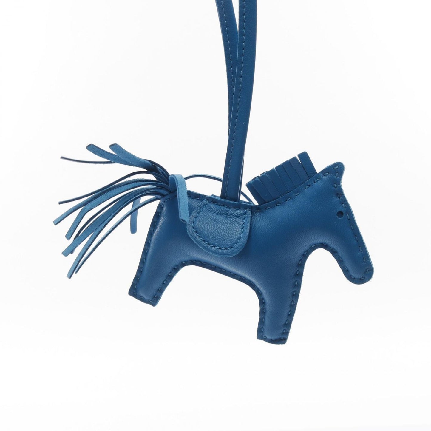 HERMES Rodeo PM Charm in Blue Zanzibar - Exquisite Craftsmanship