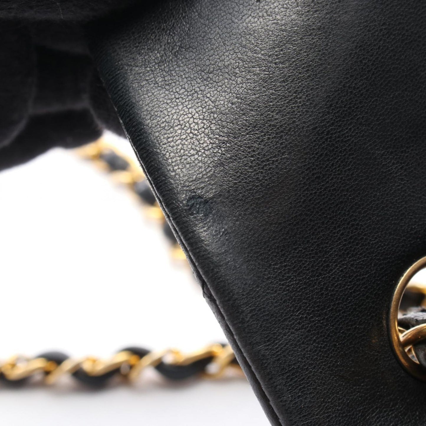 CHANEL Mini Matelassé 20 Shoulder Bag in Black Lambskin