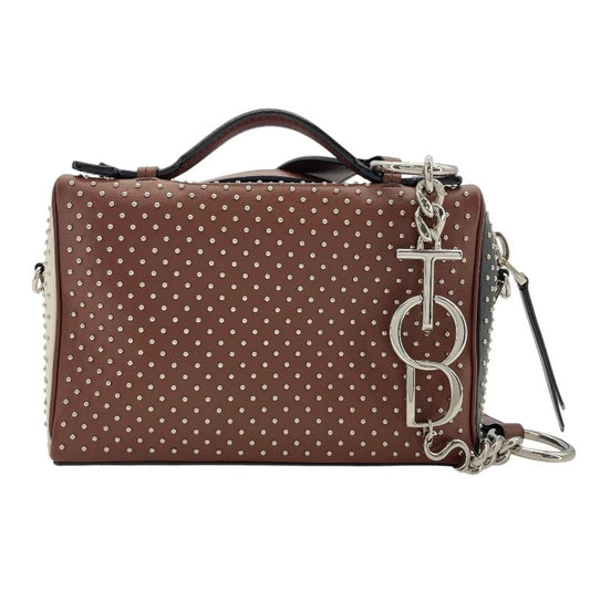 TOD’S GONCINI Multicolor Leather Shoulder Bag with Studs