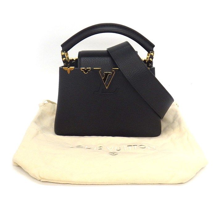 Louis Vuitton Capucines Mini Handbag in Noir - Exquisite Craftsmanship