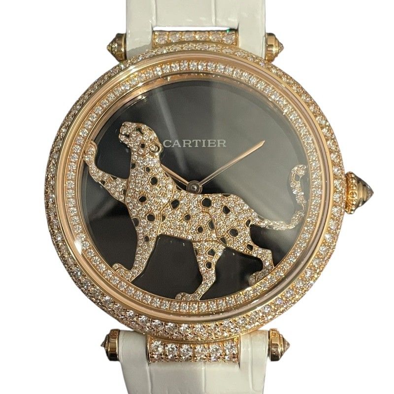 Cartier Panthère Jewelry Watch in Pink Gold & Diamonds