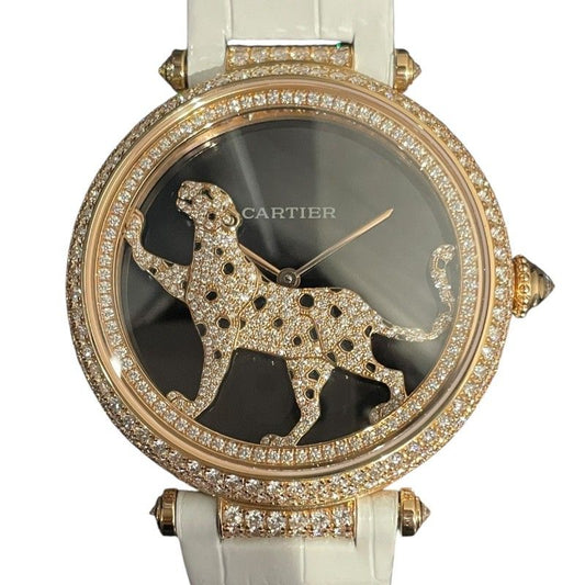 Cartier Panthère Jewelry Watch in Pink Gold & Diamonds