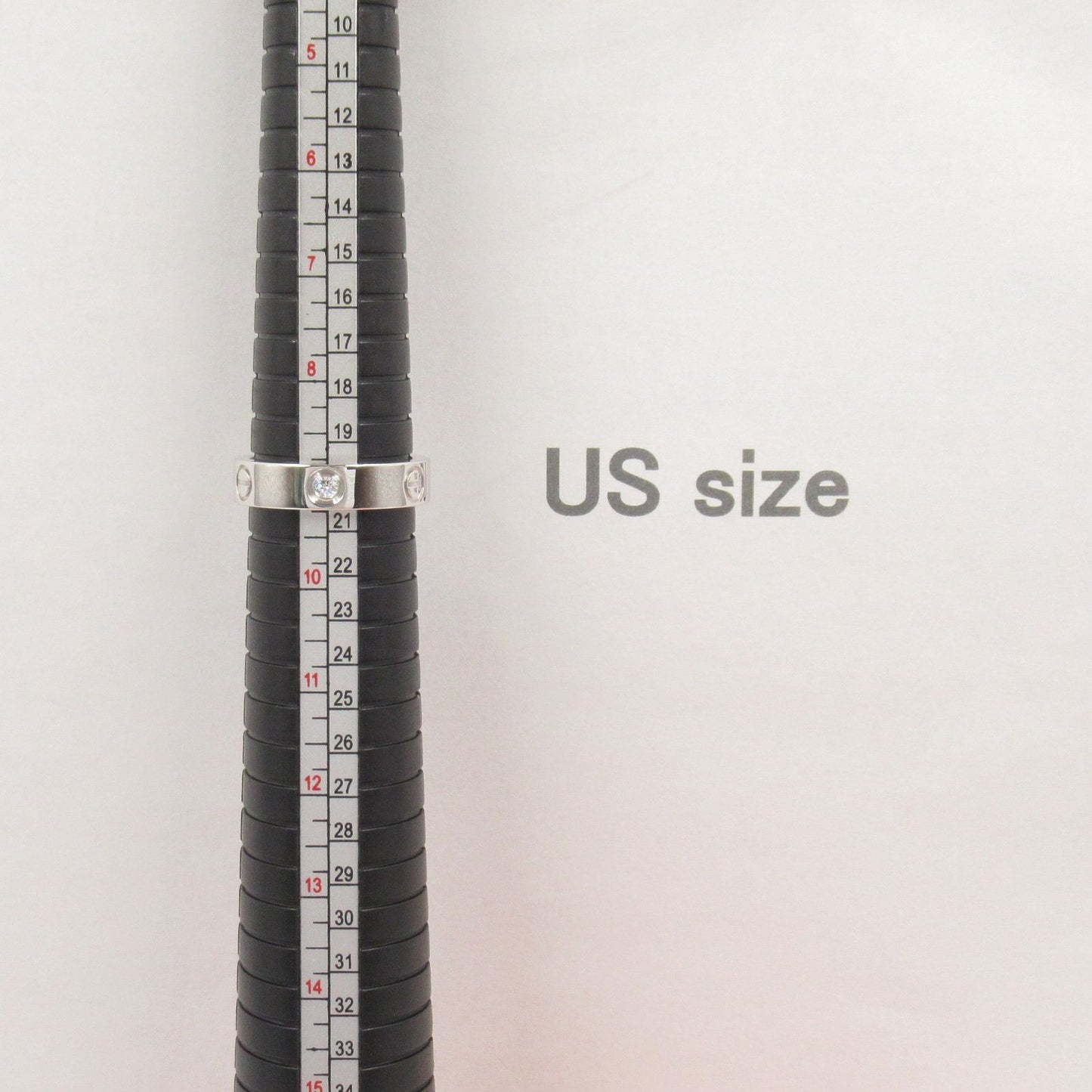 Cartier Love Ring 3PD K18WG Diamond - Timeless Elegance