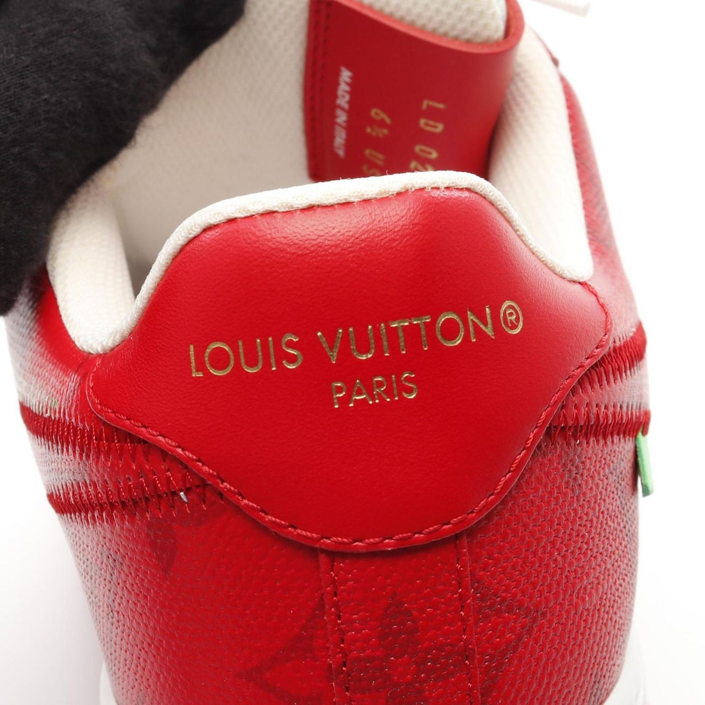 LOUIS VUITTON × Nike Air Force 1 Low Monogram Red Sneakers