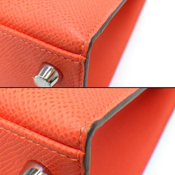 HERMES Kelly 25 Handbag in Orange Field - 2024 Edition