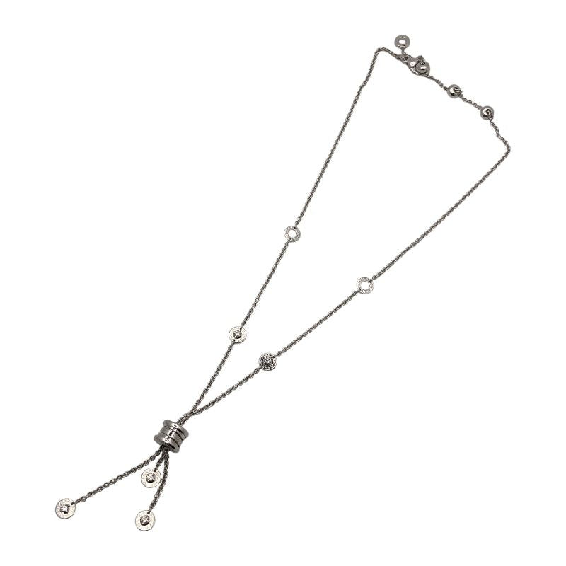BVLGARI B.zero1 Element Necklace in 18K White Gold with Diamonds