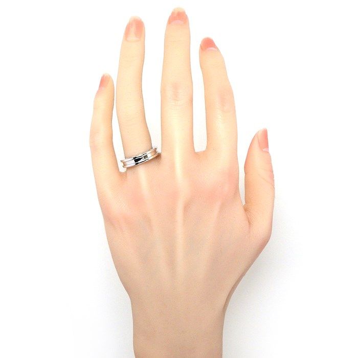 BVLGARI B.zero1 Ring in K18 White Gold - Size 11