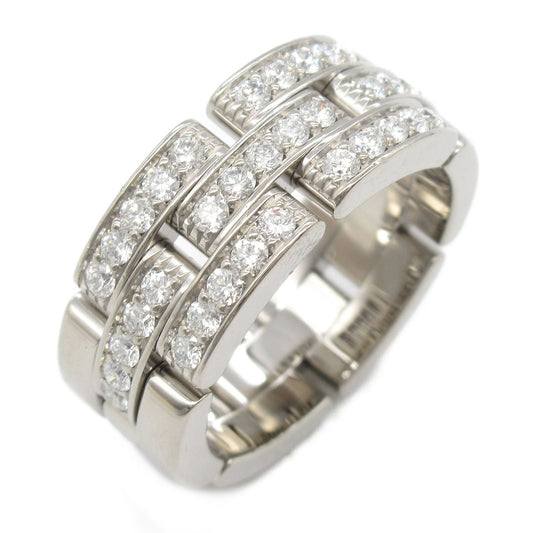 Cartier Maillon Panthère Half Diamond Ring in 18K White Gold