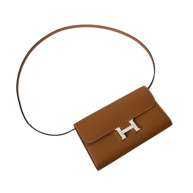 HERMES Constance To Go in Toffee with Silver Hardware - Authentic Luxury